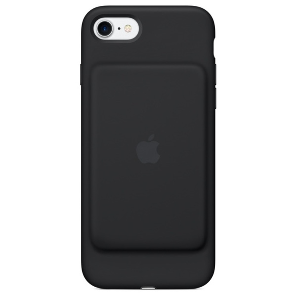 Apple iPhone 7/8/SE Black Silicone Smart Battery Case